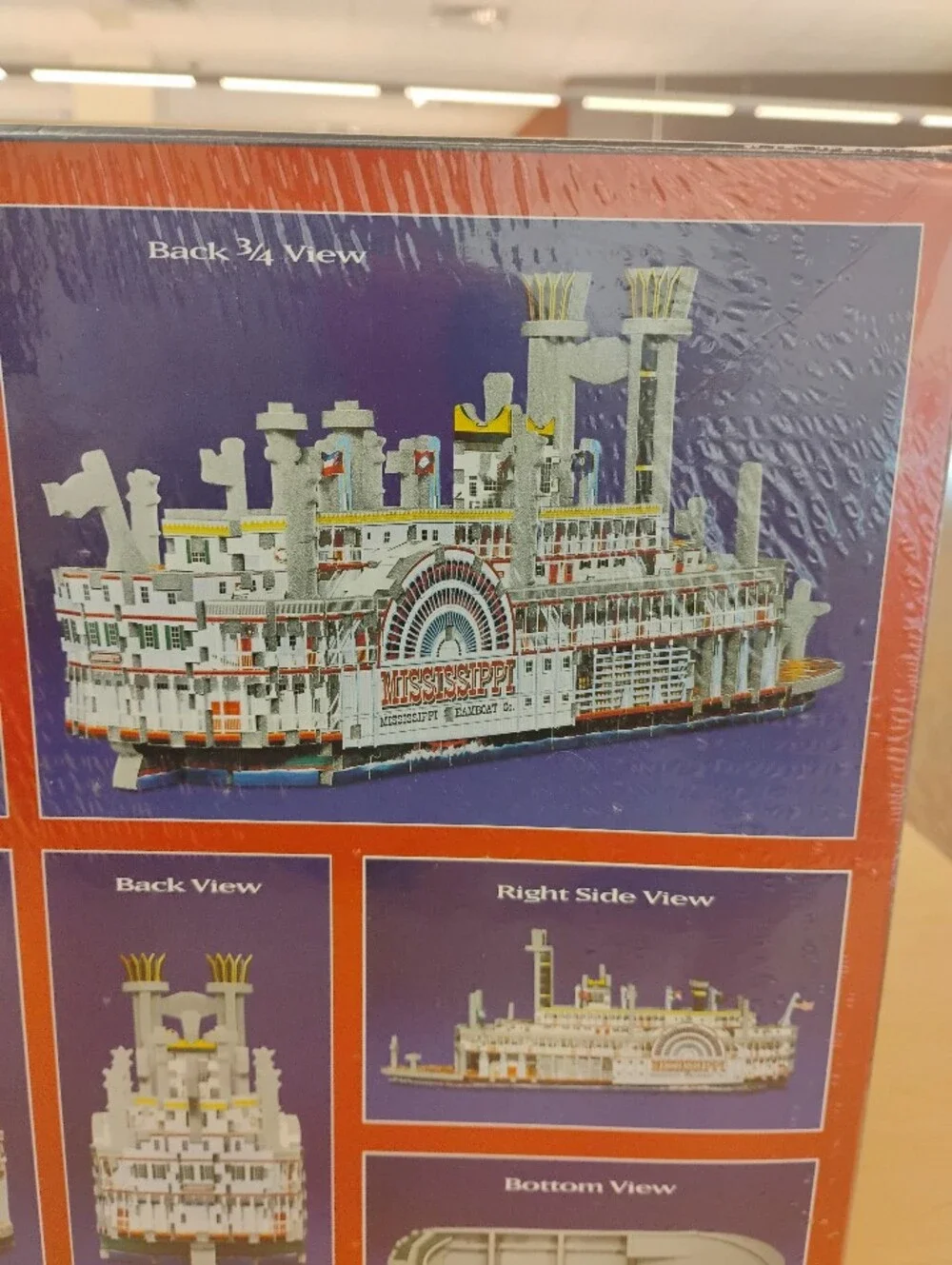 🆕 Puzz3D Mississippi Steamboat Hasbro 406 Piece Vintage Puzzle FactorySealed